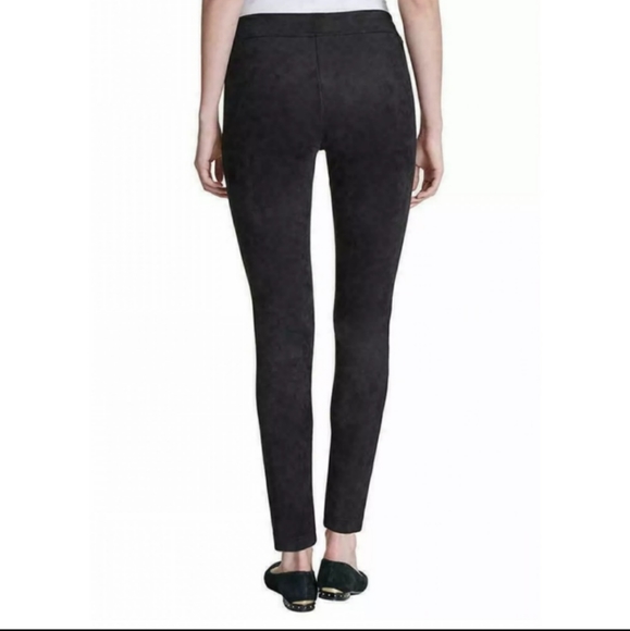 Andrew Marc Scuba Faux Suede Ponte Black Pants Pull On Soft Stretch Size XL - Picture 2 of 10